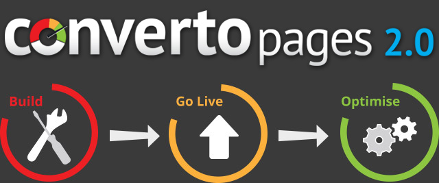 Convertopages. Build -> Go Live -> Optimise
